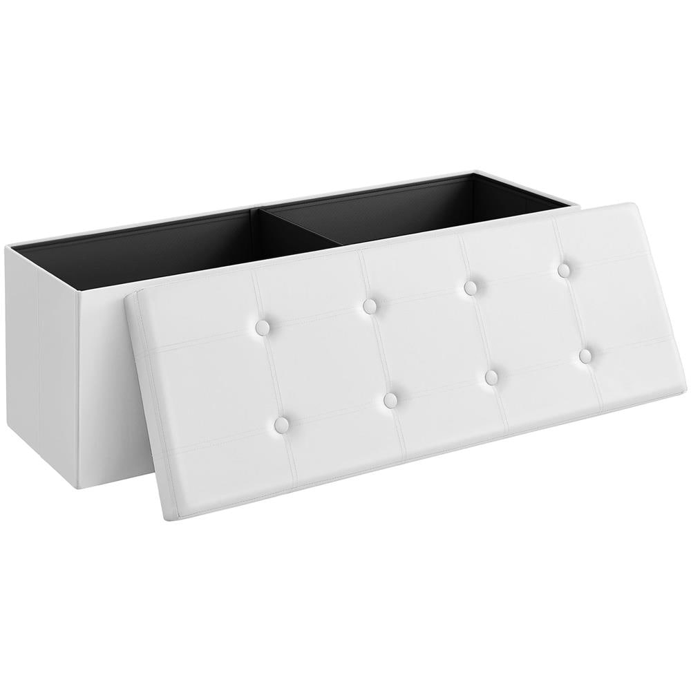 PUFA - LSF702V1 Pouf Organizer Bianco MDF Seduta Contenitore - Foto 2