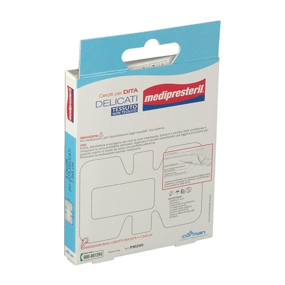 Cerotto per Dita Medipresteril Delicato Tnt 7,5X5CM 6 Pezzi - Foto 1