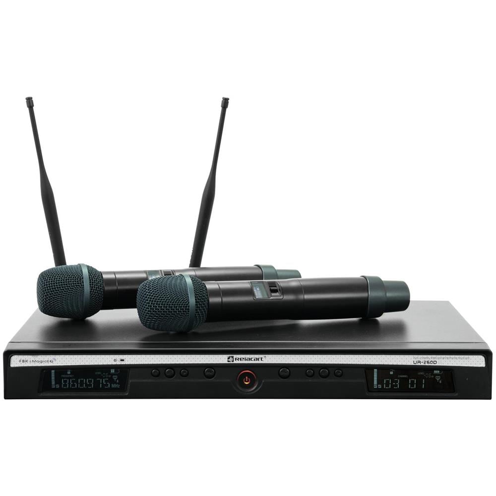 Doppio Radio Microfono Wireless Senza Filo Ur-260d 2 Canali Uhf - Foto 2