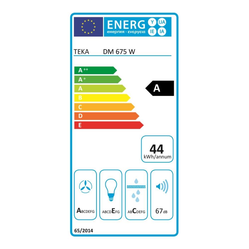 Cappa DM675W a Parete da 60 cm Aspirante Colore Bianco - Foto 2