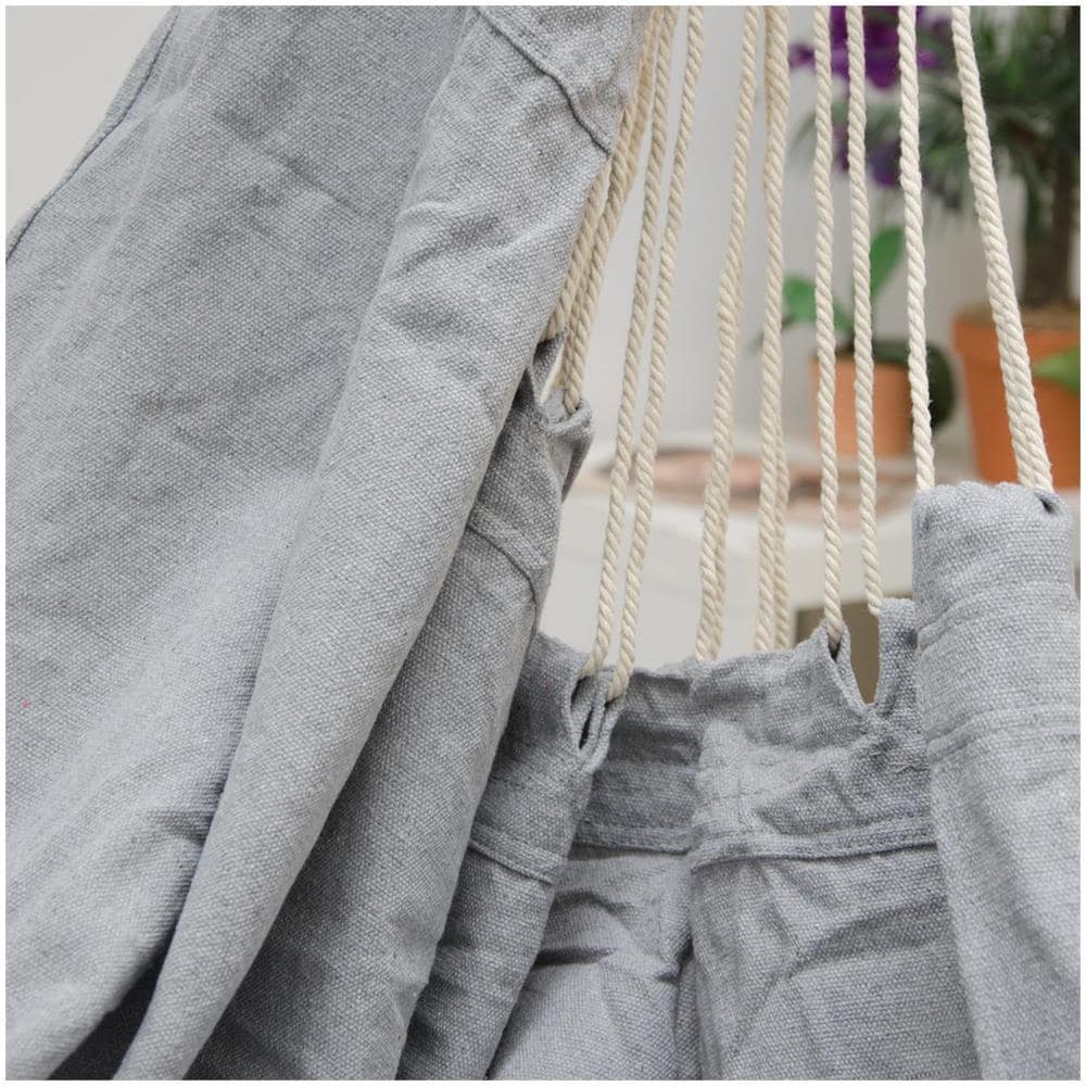 Amaca Per Sedersi 2 Persone 150kg Sedile Sospeso A 2 Posti Poltrona Di Cotone 185x130cm Incl - Foto 2