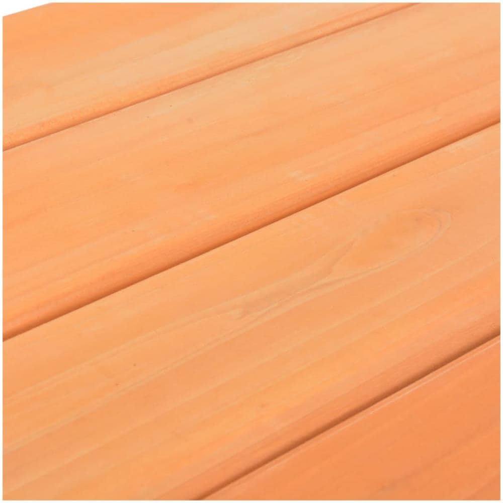 Tavolo E Panche Da Picnic 89x79x50 Cm Legno Massello Di Abete - Foto 2