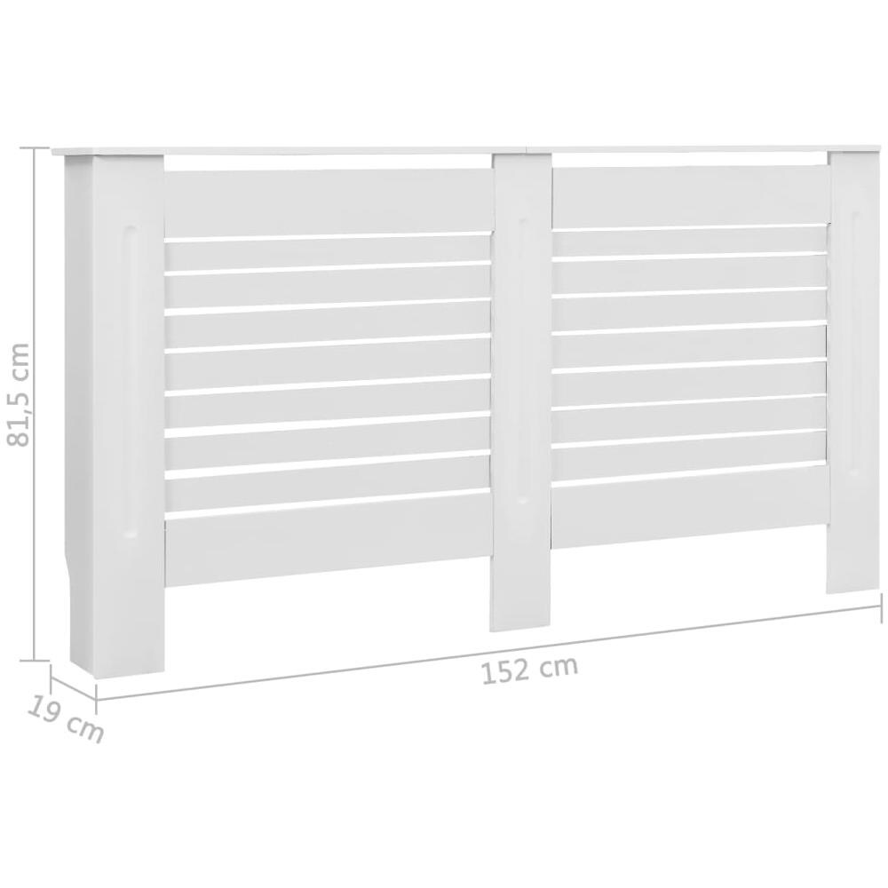 Coperture Per Radiatori 2 Pz Bianche 152x19x81,5 Cm In Mdf - Foto 14