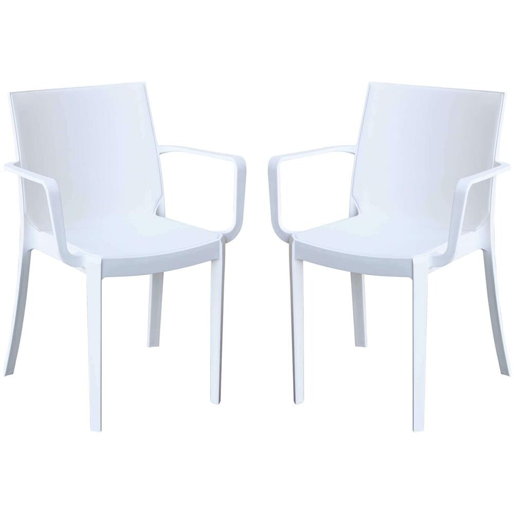 Victoria - Poltrona In Resina Impilabile Da Esterno E Interno Set Da 2 - Foto 1