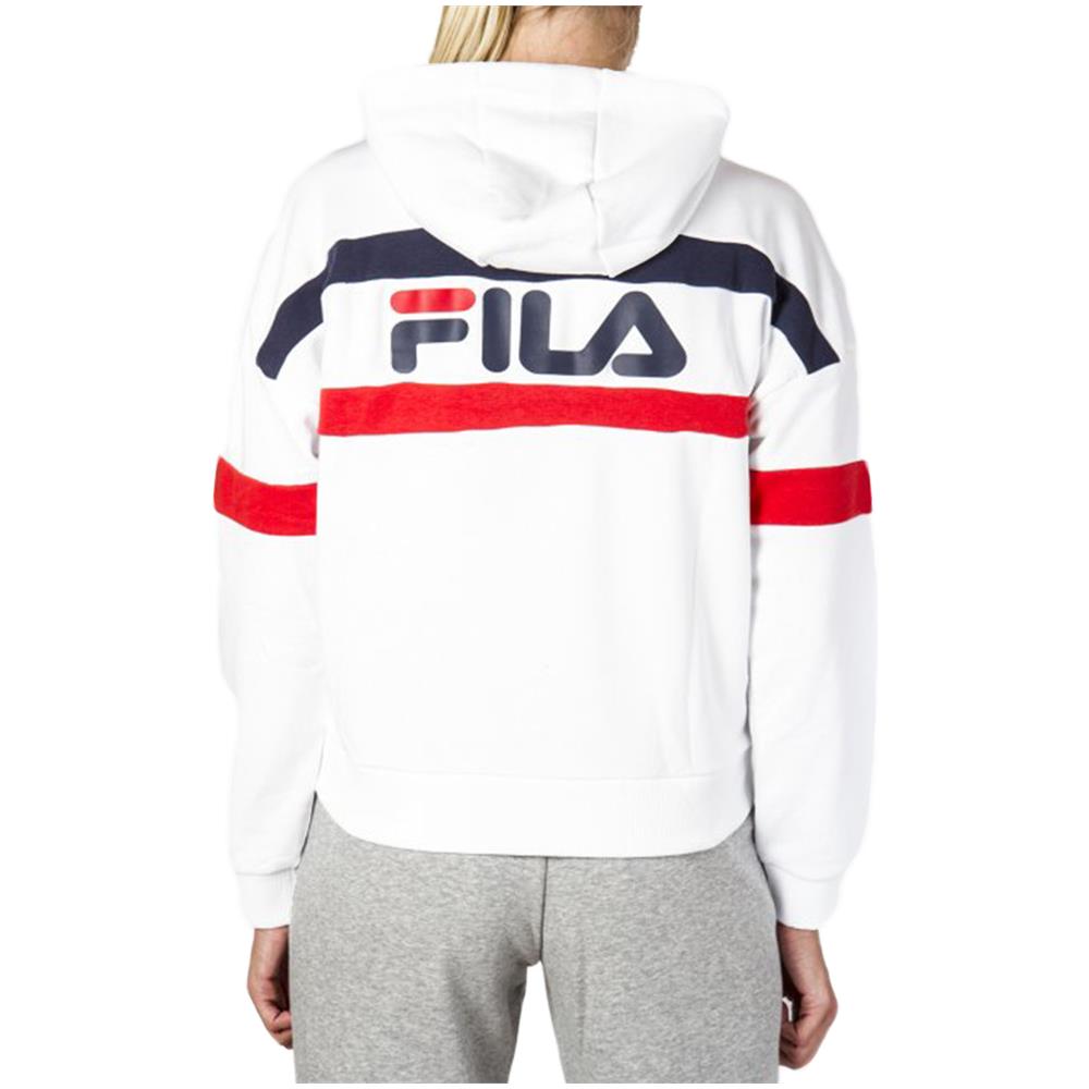 Felpa Con Cappuccio Donna Ella Bianca Taglia M Codice 687079-a023 - Foto 2