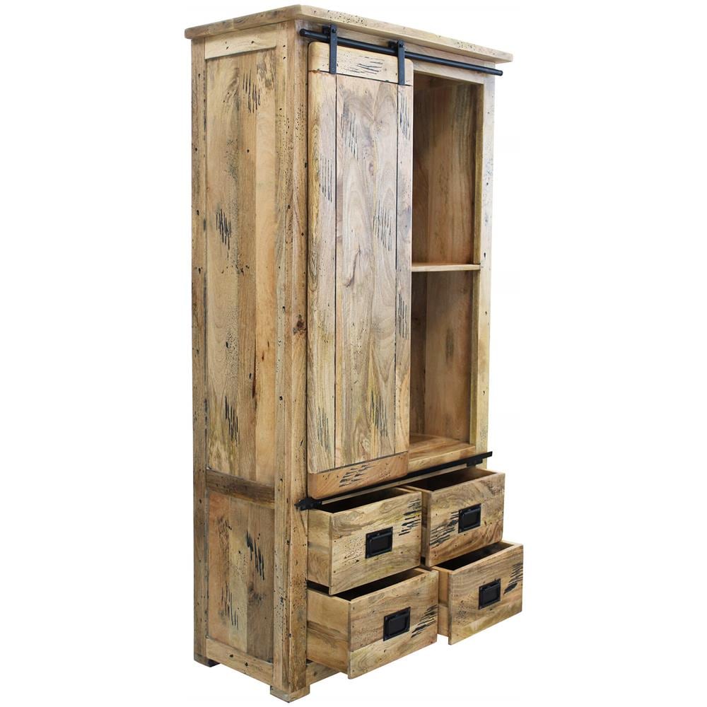 Beily - Credenza Legno Di Mango Quattro Cassetti - Foto 2