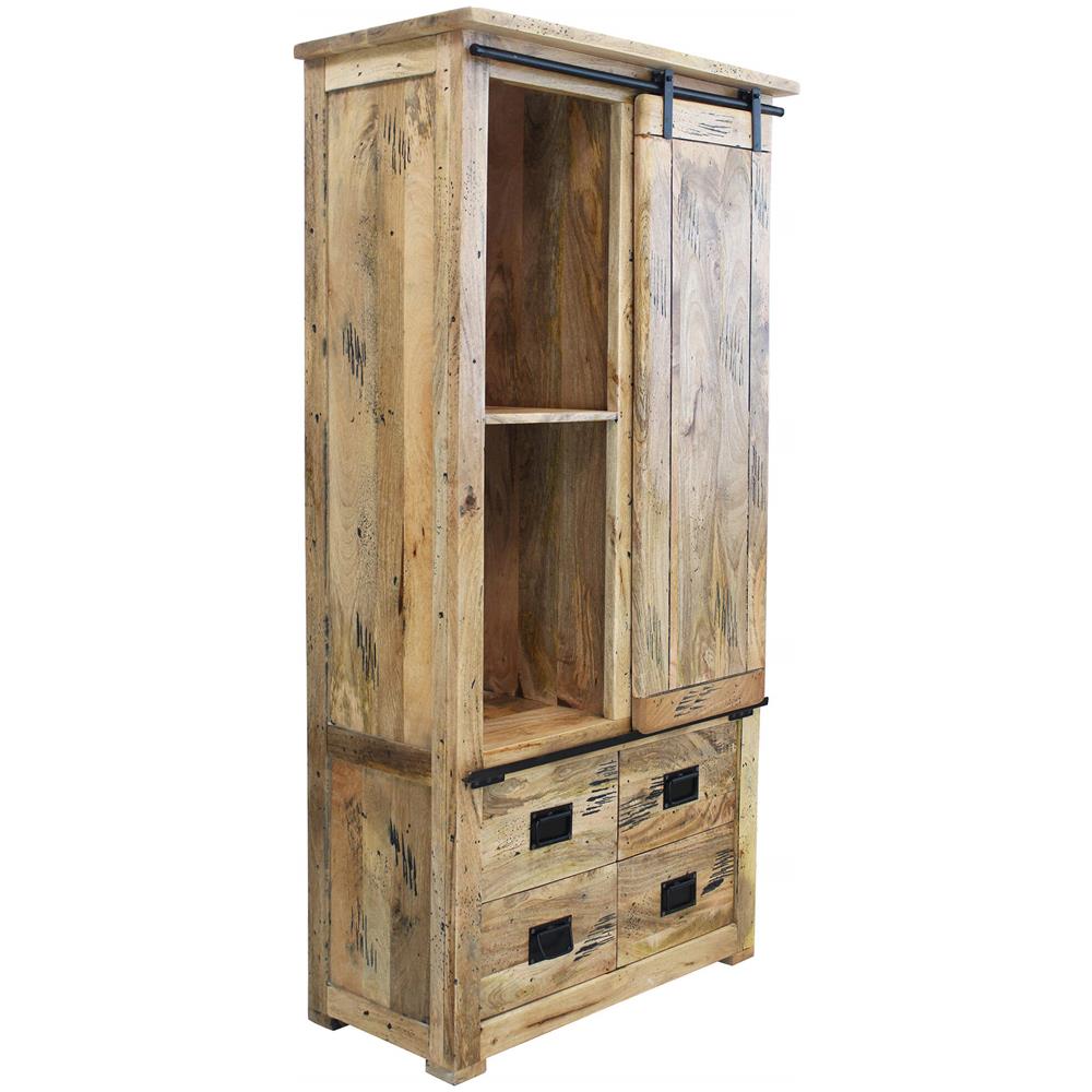 Beily - Credenza Legno Di Mango Quattro Cassetti - Foto 1