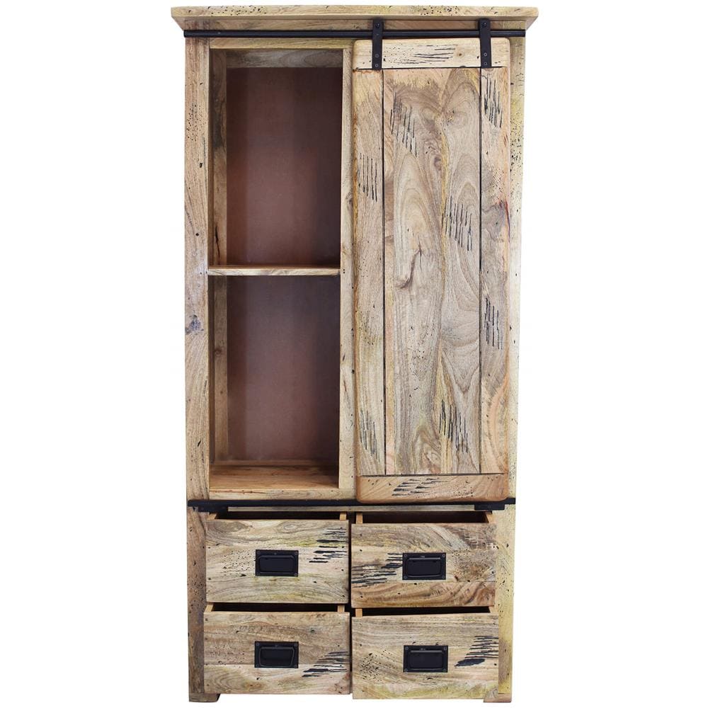 Beily - Credenza Legno Di Mango Quattro Cassetti - Foto 3