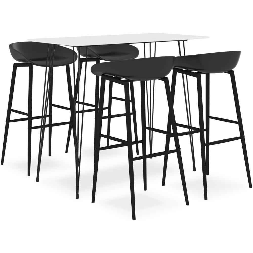 Set da Bar 5 pz Bianco e Nero - Foto 1