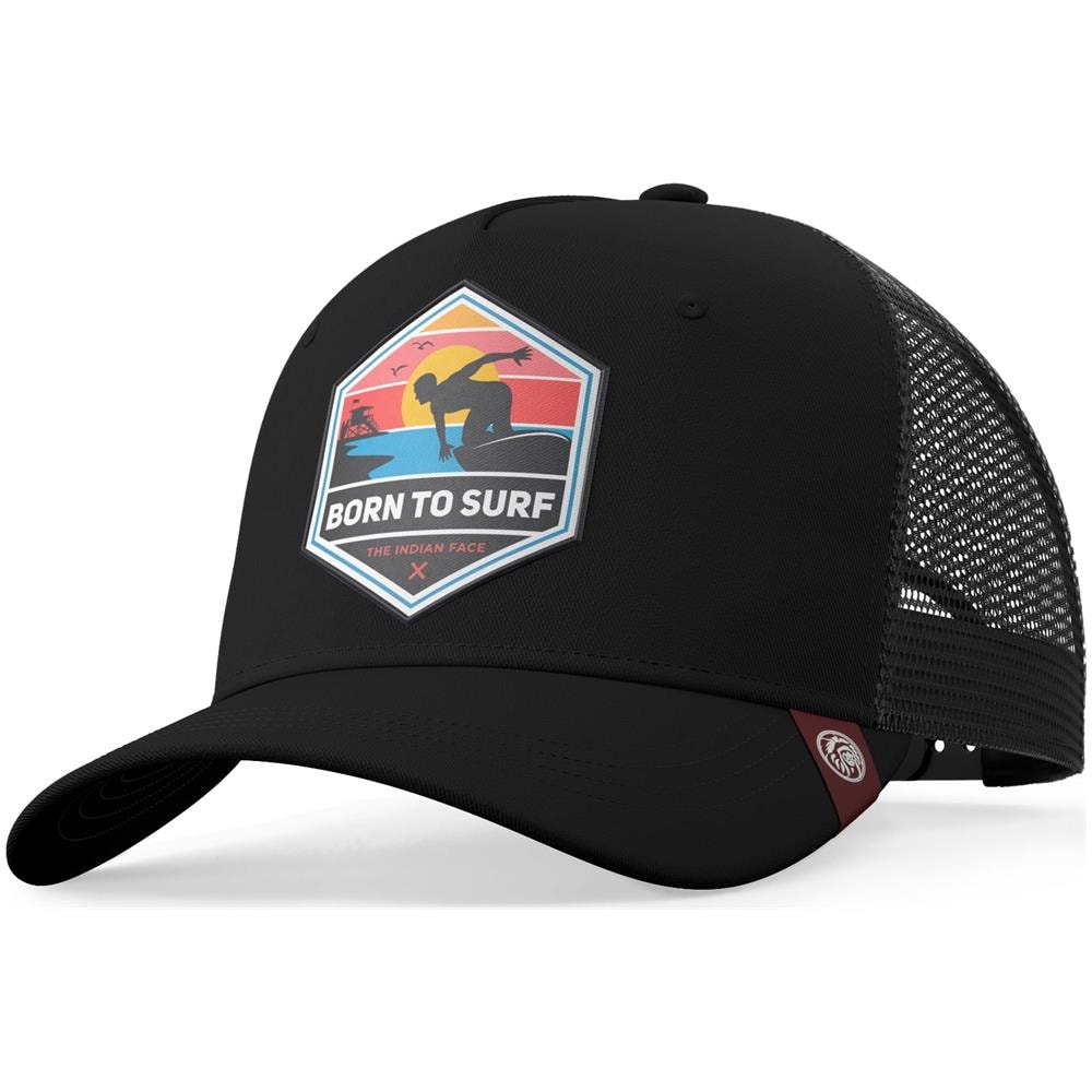 Cappellino Trucker Born To Surf Giallo Per Uomini E Donne - Foto 1