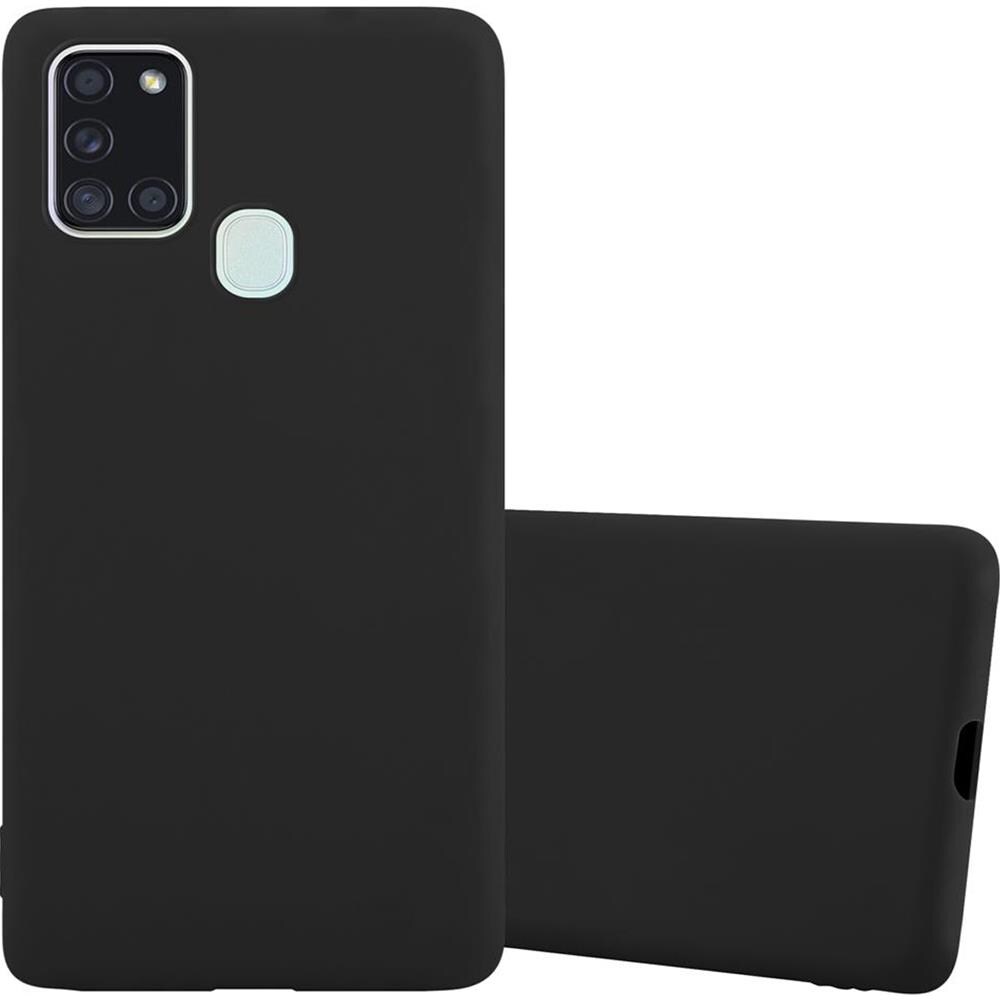 Custodia Compatibile Con Samsung Galaxy A21s In Candy Nero - Coperchio Protettivo In Silicone Tpu Flessibile - Foto 1