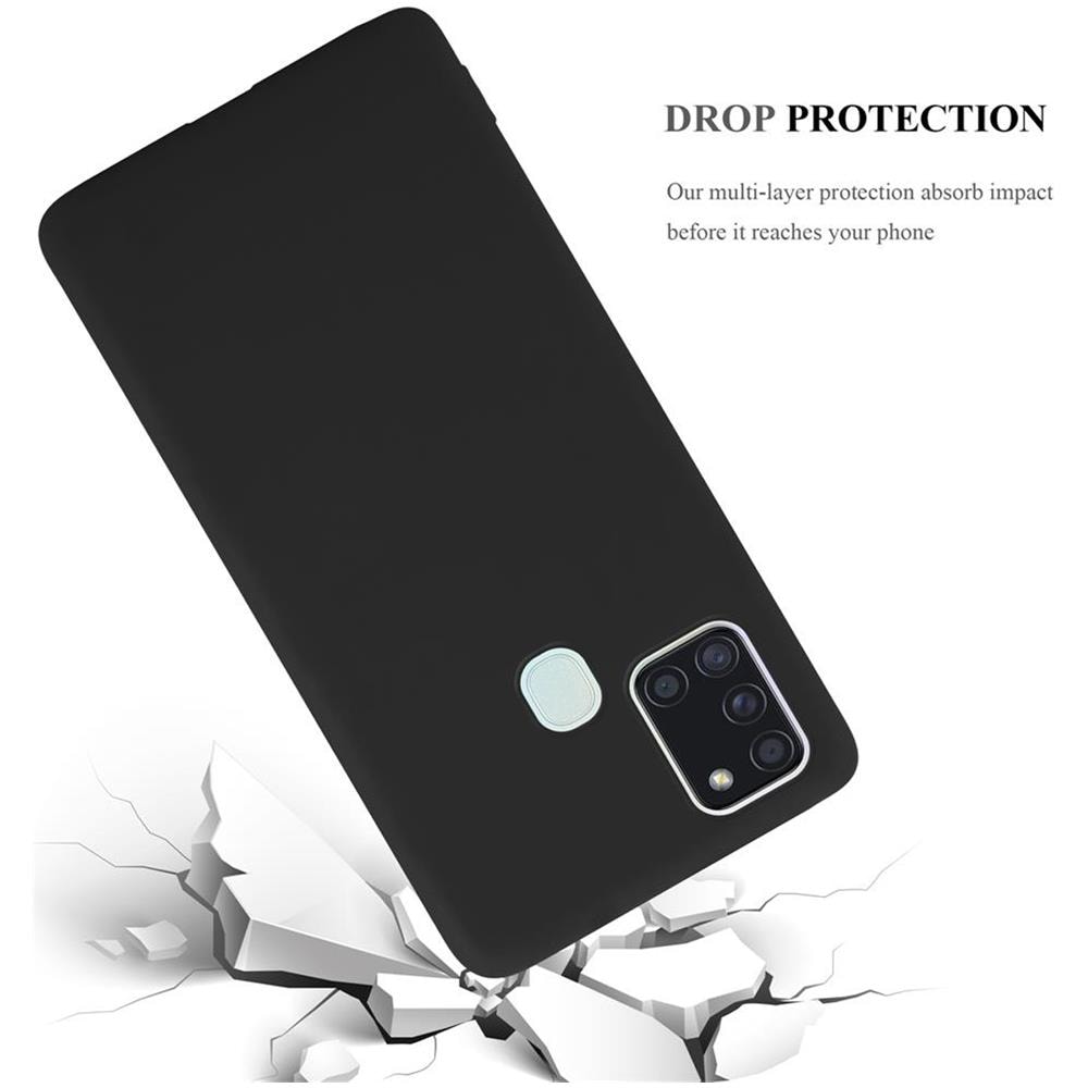 Custodia Compatibile Con Samsung Galaxy A21s In Candy Nero - Coperchio Protettivo In Silicone Tpu Flessibile - Foto 8