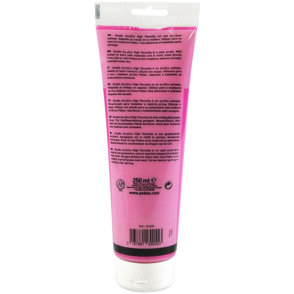 Pittura Acrilica Trasparente - Rosa - 250 Ml - Foto 1