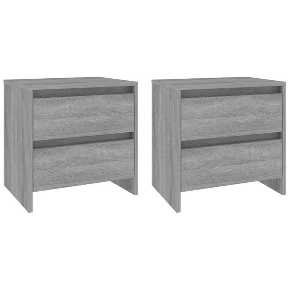 Comodini 2 Pz Grigio Sonoma 45x34,5x44,5 Cm In Truciolato - Foto 2