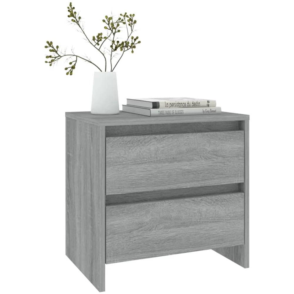 Comodini 2 Pz Grigio Sonoma 45x34,5x44,5 Cm In Truciolato - Foto 3
