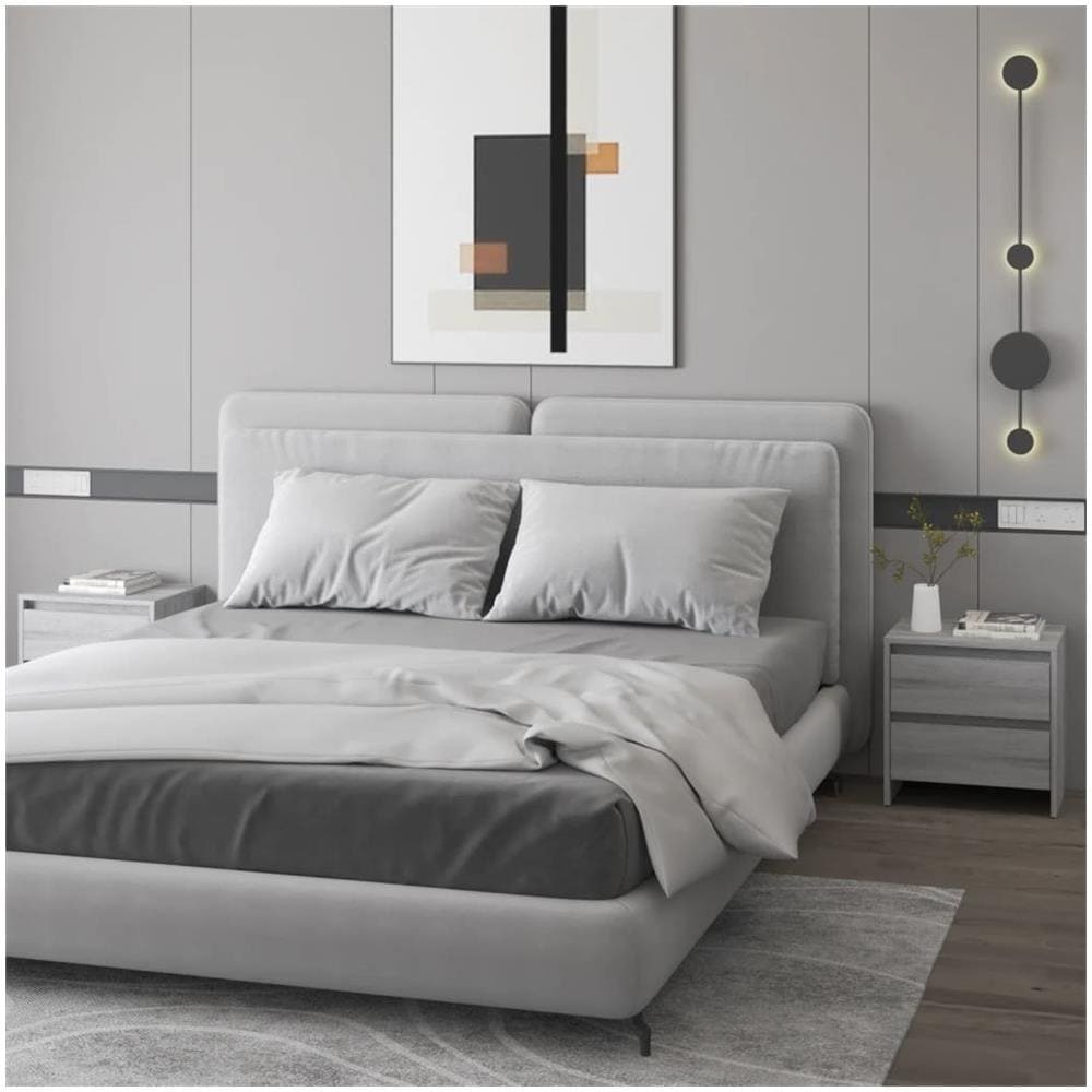 Comodini 2 Pz Grigio Sonoma 45x34,5x44,5 Cm In Truciolato - Foto 1
