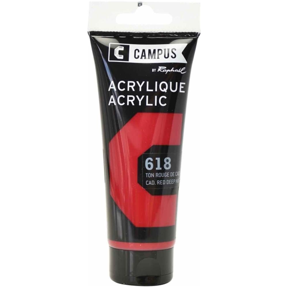 Pittura Acrilica 100 Ml - Rosso Cadmio Scuro N°618 - Foto 1
