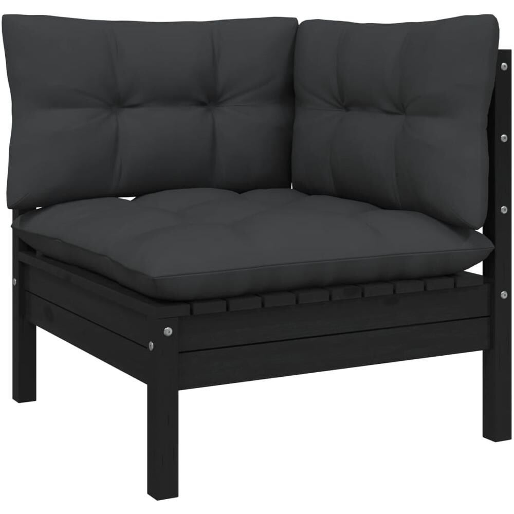 Set Divani Da Giardino 3 Pz Con Cuscini Legno Massello Di Pino - Foto 3