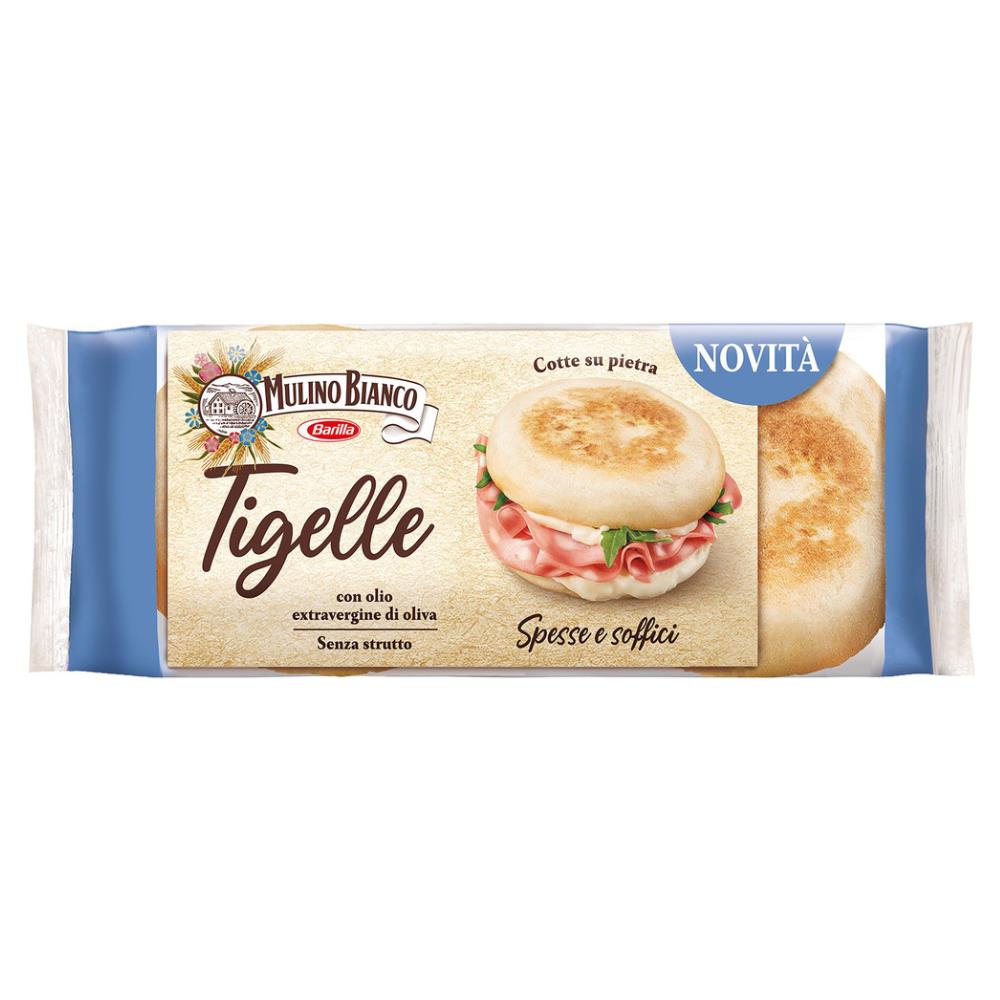 Mulino Bianco Tigelle Con Olio Extra Vergine Di Oliva 6 Tigelle 210 Grammi - Foto 1