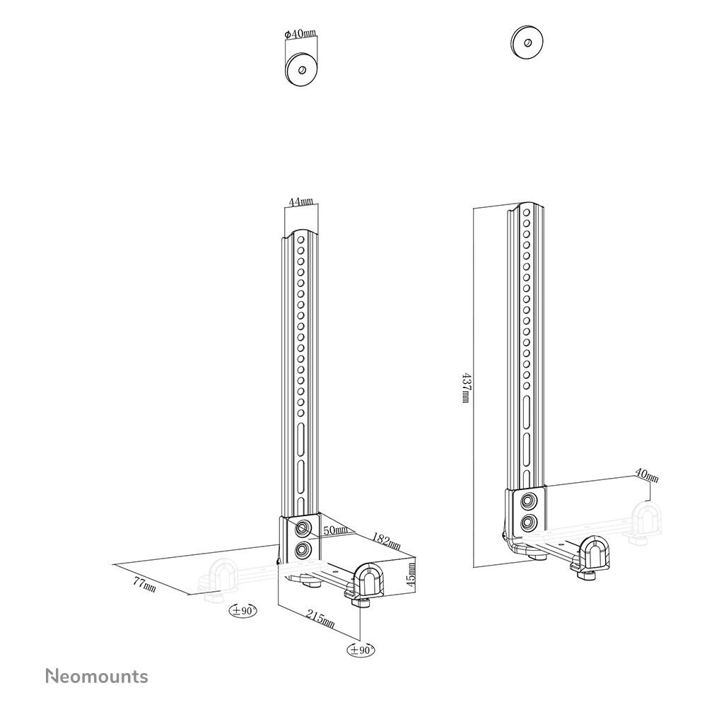Neomounts Supporto per videobar/altoparlanti - Foto 15