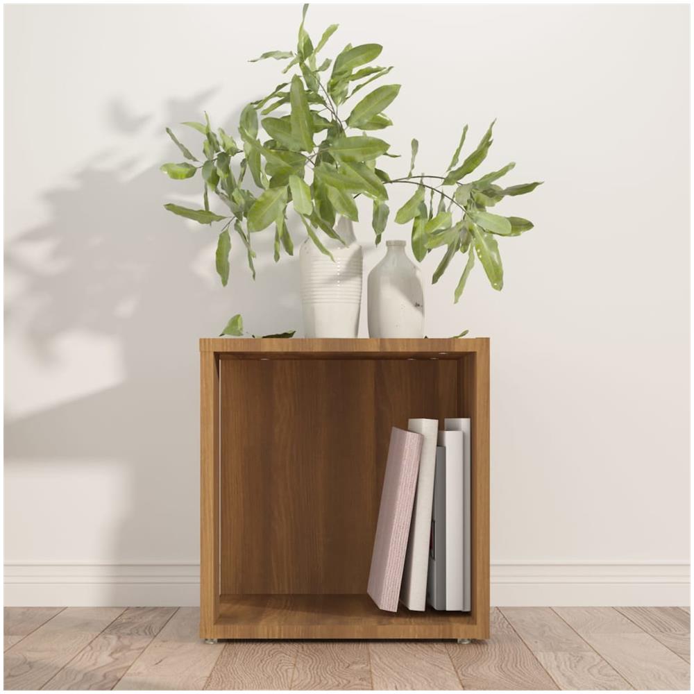 Tavolino Salotto Rovere Marrone 33x33x34,5 Cm Legno Multistrato - Foto 3