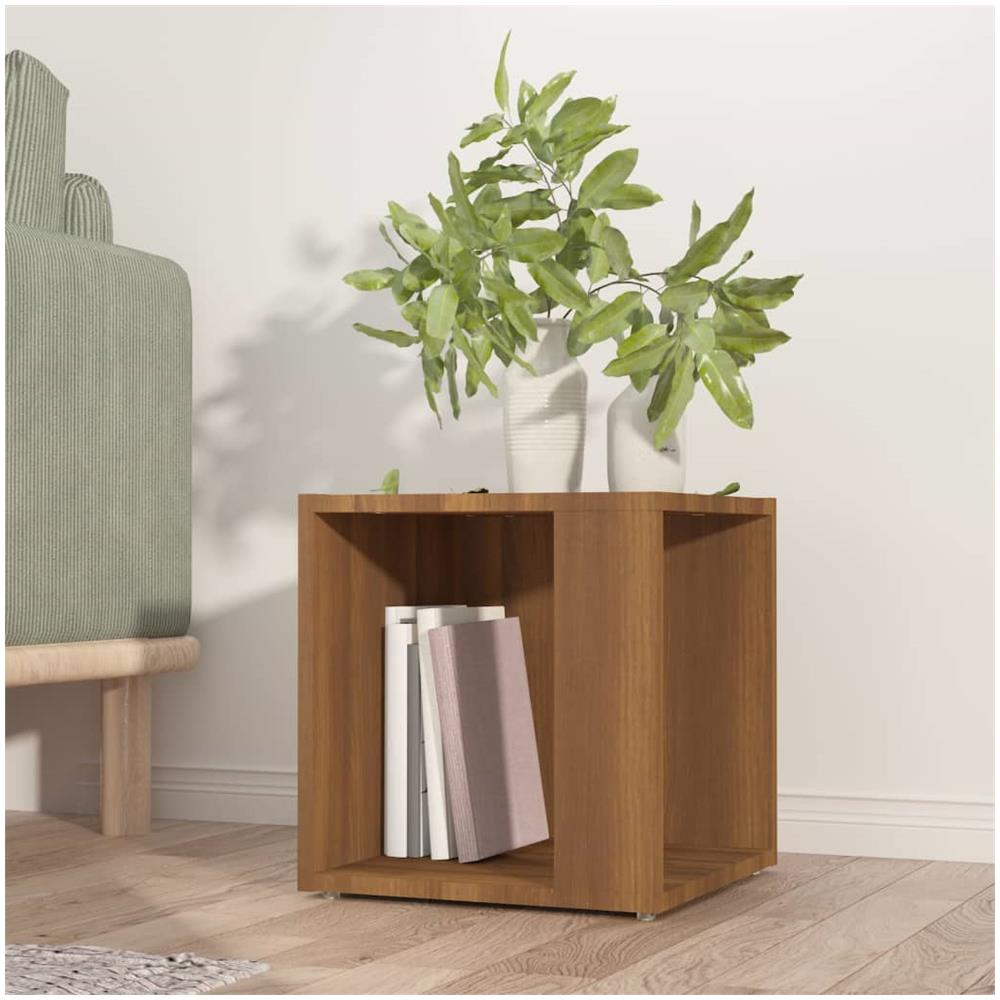 Tavolino Salotto Rovere Marrone 33x33x34,5 Cm Legno Multistrato - Foto 1