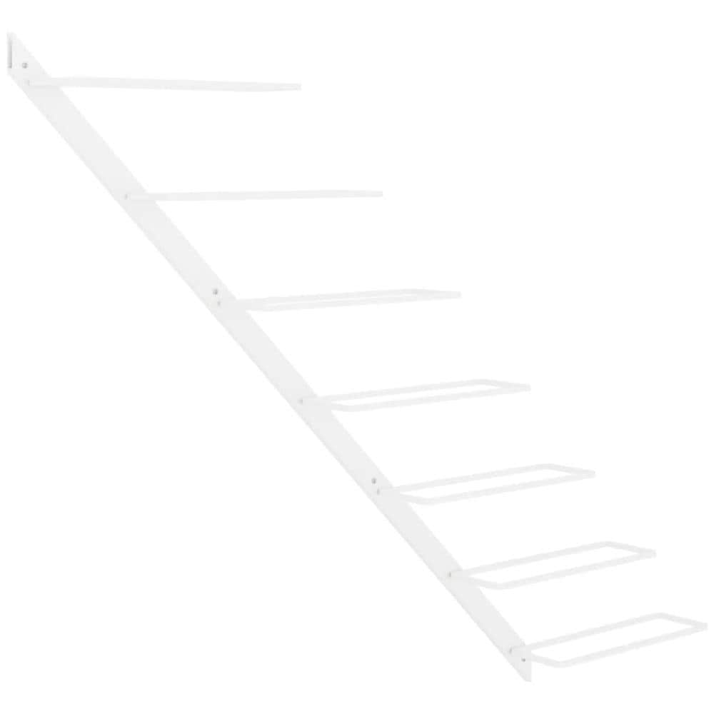 Portavini Da Parete Per 7 Bottiglie Metallo Bianco - Foto 2