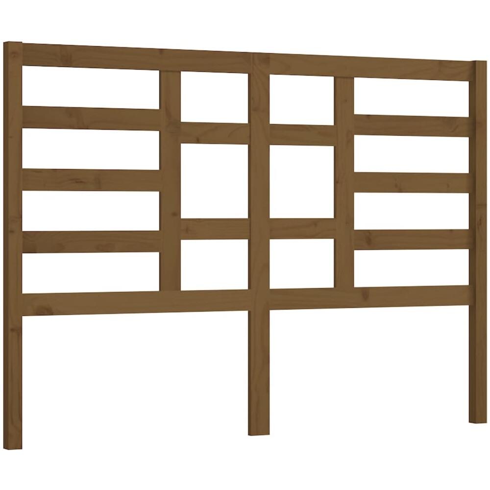 Testiera Per Letto Miele 141x4x104 Cm In Legno Massello Di Pino - Foto 1