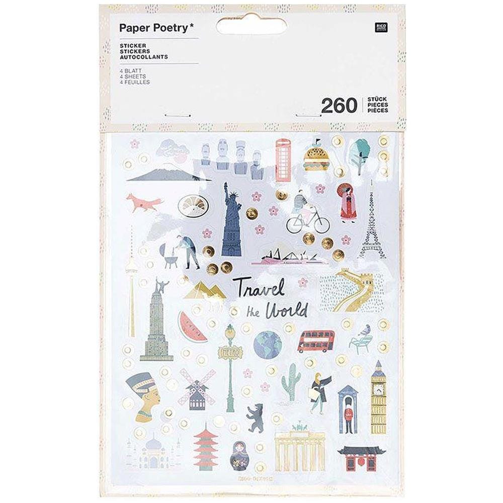 1040 Adesivi Di Monumenti Del Mondo - Foto 1