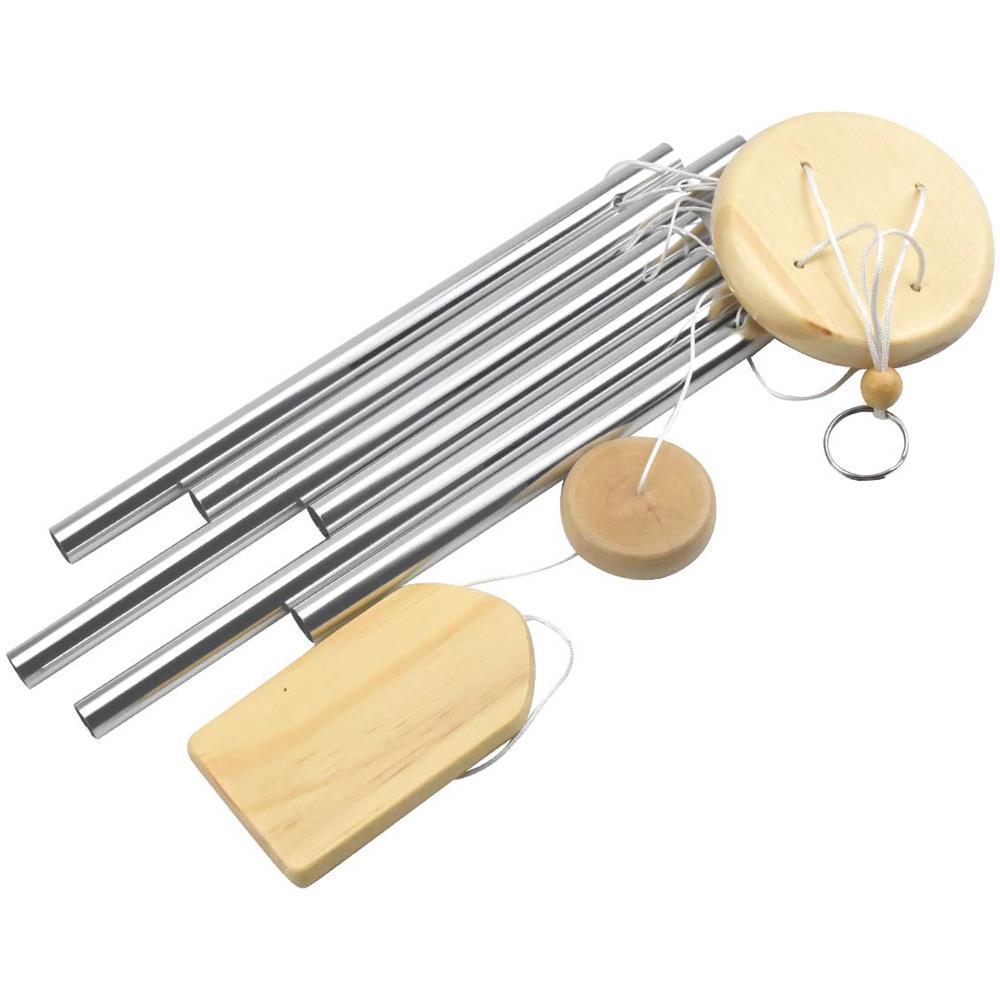 Campanella A Vento Con 6 Tubi Metallici Silver - Foto 1
