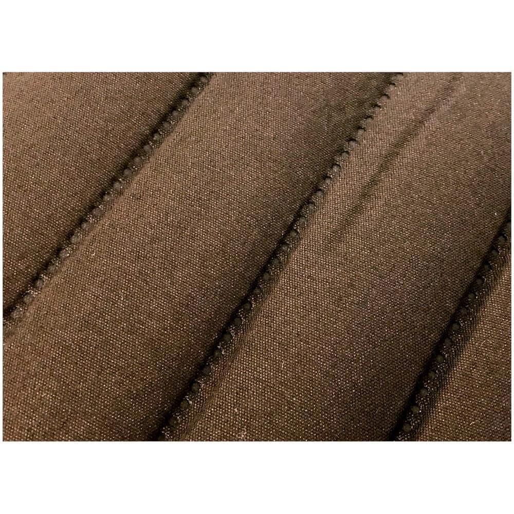 Copridivano Con Penisola Sof&agrave; Cover Trapuntato Antimacchia Double Face 240cm Marrone - Foto 2