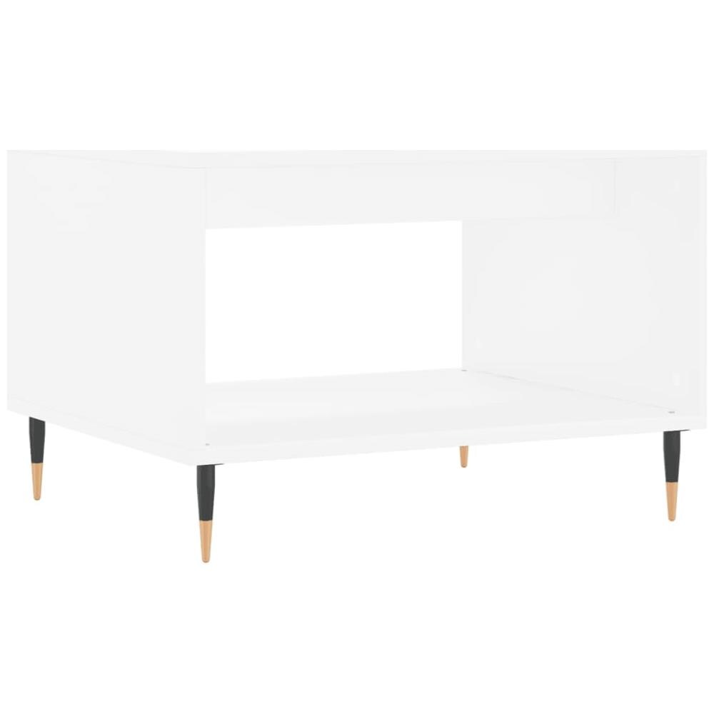 Tavolino Da Salotto Bianco 60x50x40 Cm In Legno Multistrato - Foto 2