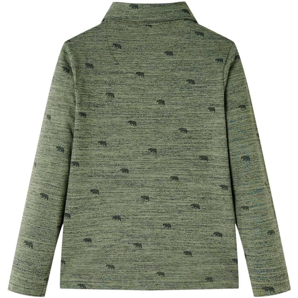 Camicia Per Bambini Con Stampa Bovino Cachi Mélange 116 - Foto 2