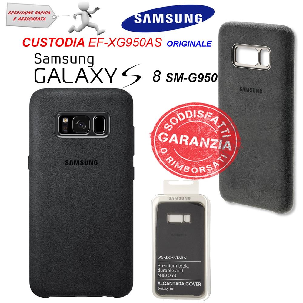 Alcantara Cover per Galaxy S8 - Argento / Grigio - Foto 3