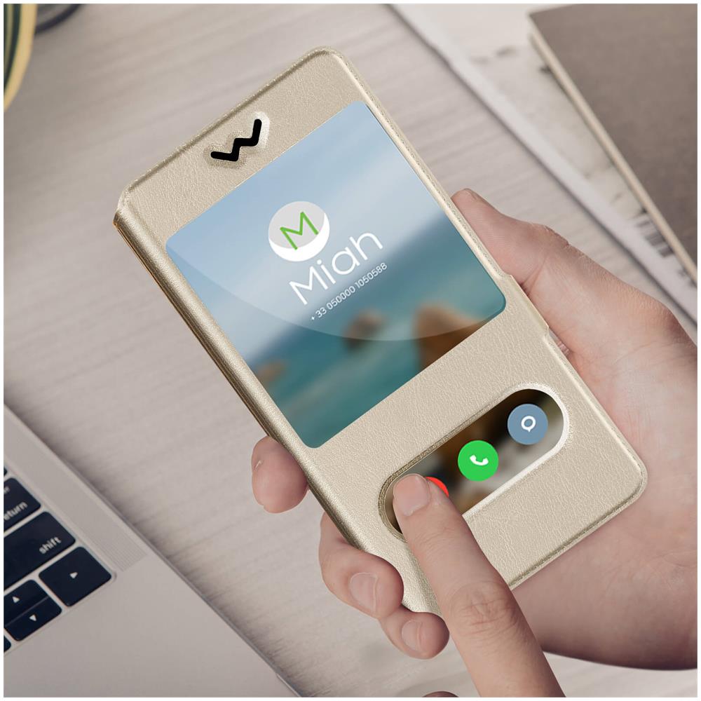 Custodia Stand Doppia Finestra Universale Taglia L - Oro - Foto 14