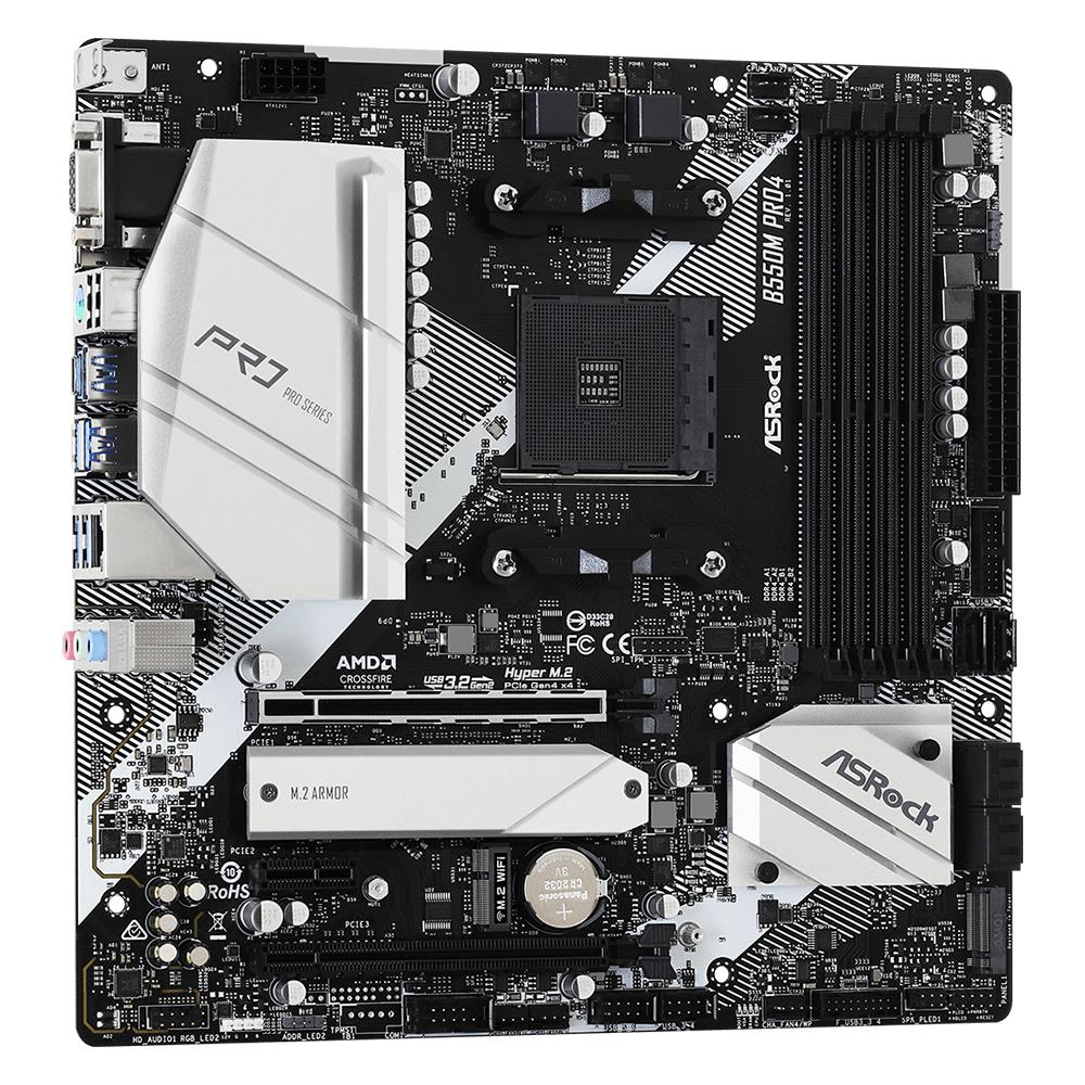 Scheda Madre B550M Pro4 Socket AM4 Chipset B550 Micro ATX - Foto 4