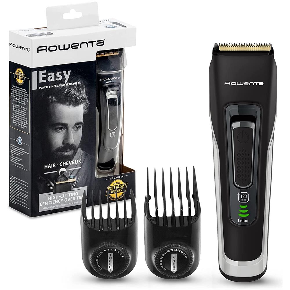 Tagliacapelli Ricaricabile Advancer Easy TN5201F4 con 2 Pettini Colore Nero / Grigio - Foto 2