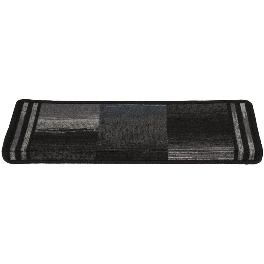 Tappetini Autoadesivi per Scale 15 pz 65x21x4 cm Neri e Grigi - Foto 5