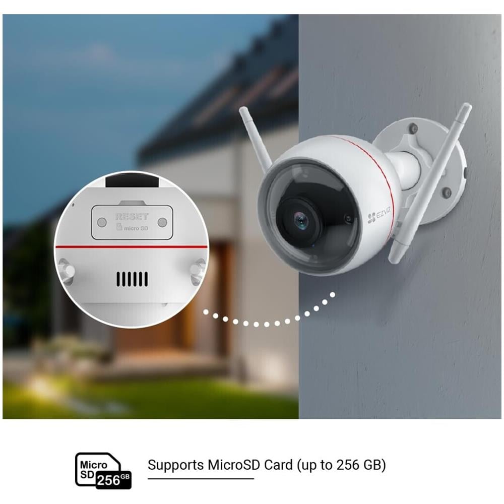 Telecamera C3W PRO con Wi-Fi per Esterno con Intelligenza Artificiale Visione Notturna a Colori Risoluzione Video Full HD Colore Bianco - Foto 6