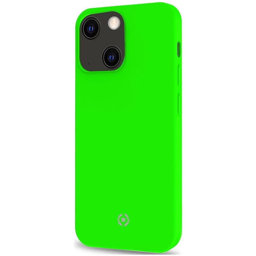 Custodia In Gomma Morbida Cromo Iphone 13 Verde Fluo - Foto 1