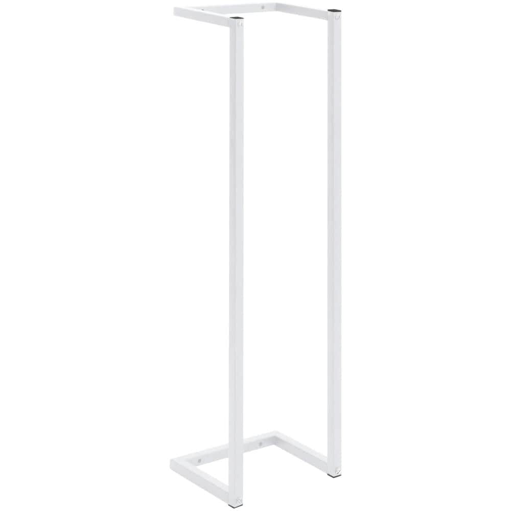 Portasciugamani Bianco 25x20x95 Cm In Acciaio - Foto 1