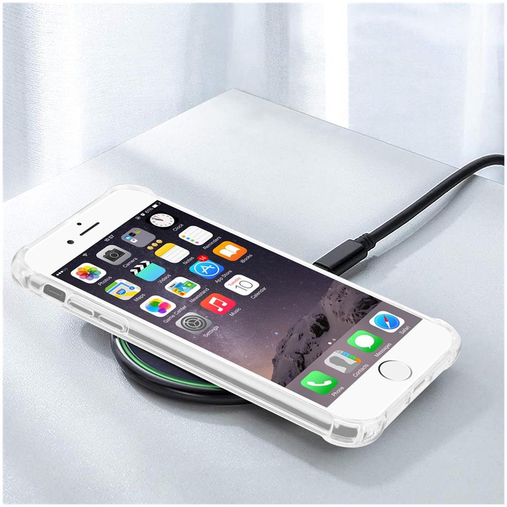 Cadorabo Custodia E 2x Vetro Di Protezione Temperato Compatibile Con Apple Iphone 6 / 6s In Transparente - Coperchio Protettivo Ibrido Con Bordo In Silicone Tpu E Retro In Vetro Acrilico - Foto 7