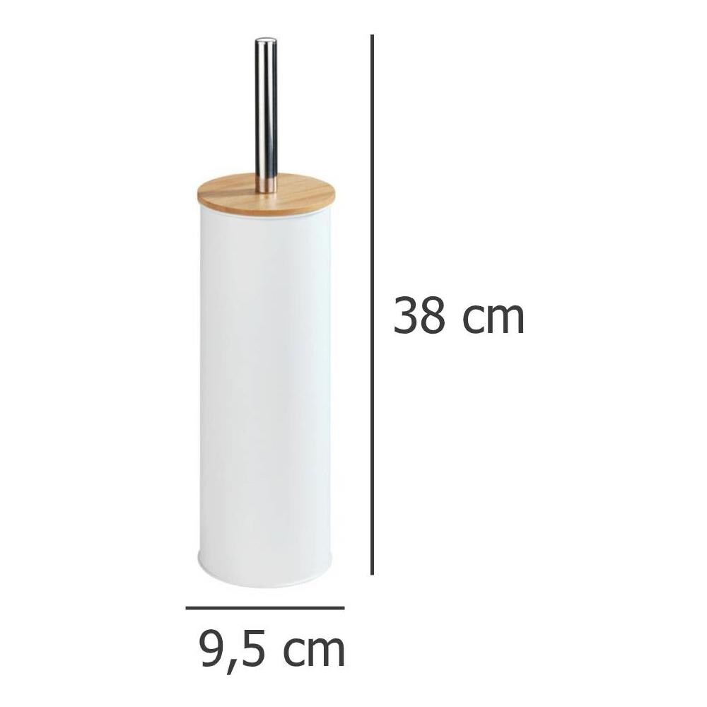 Stand + Spazzola Per Wc Tortona, Colore Bianco Opaco, Wenko - Foto 3