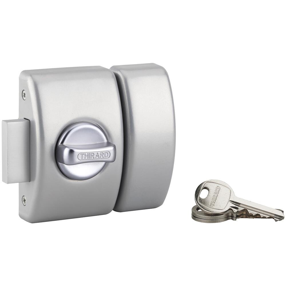 Serratura A Chiavistello Design 5 Per Porta D'ingresso, Cilindro 50mm, Acciaio, 3 Chiavi, Argento - Thirard - Foto 1