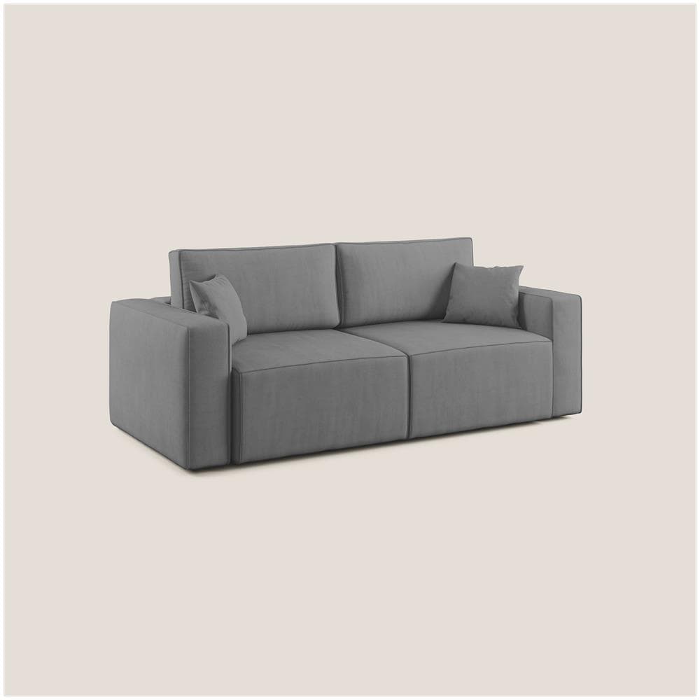 Morfeo Divano Con Sedute Estraibili T02 Grigio - Foto 2