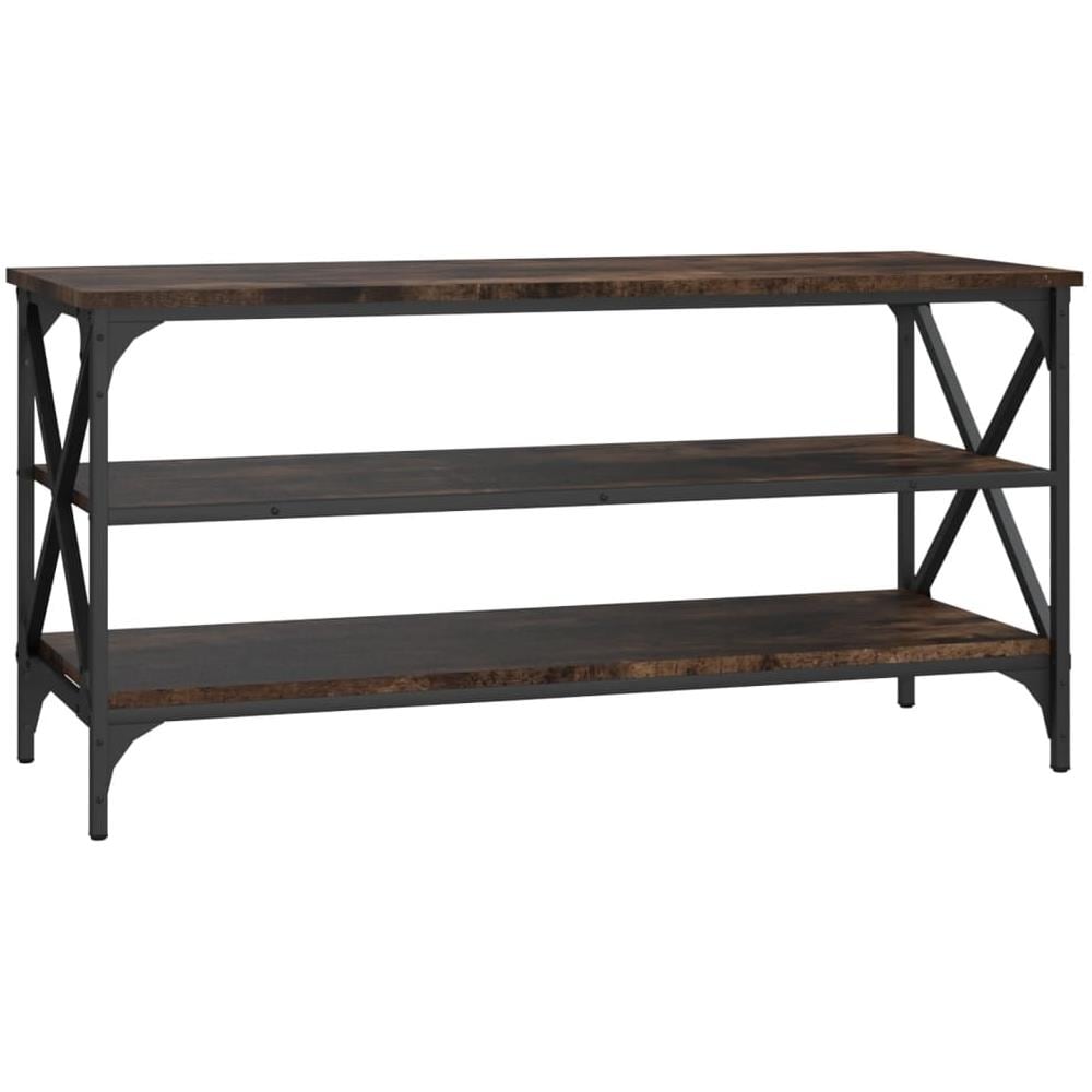 Mobile Tv Rovere Fumo 100x40x50 Cm In Legno Multistrato - Foto 2