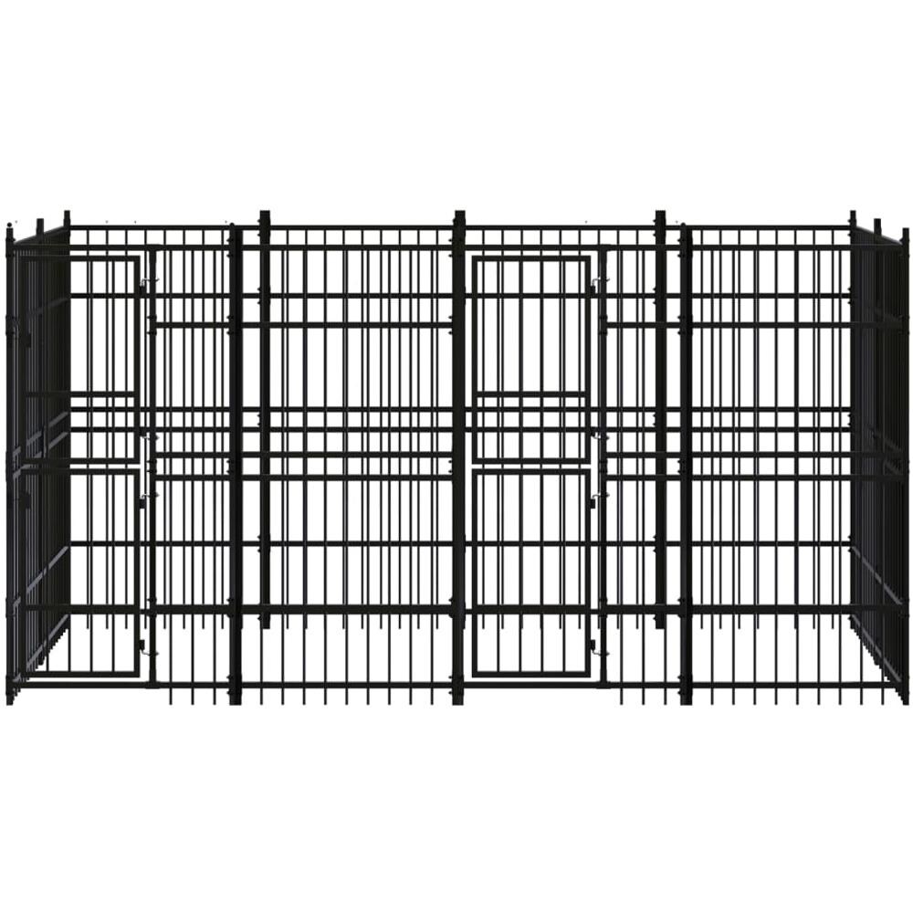 Gabbia per Cani da Esterno in Acciaio 7,37 m² - Foto 2