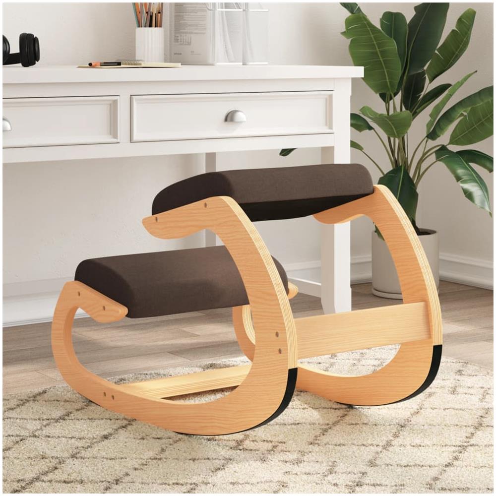 Sedia Inginocchiatoio Marrone 55x84x55 Cm Compensato Di Betulla - Foto 1