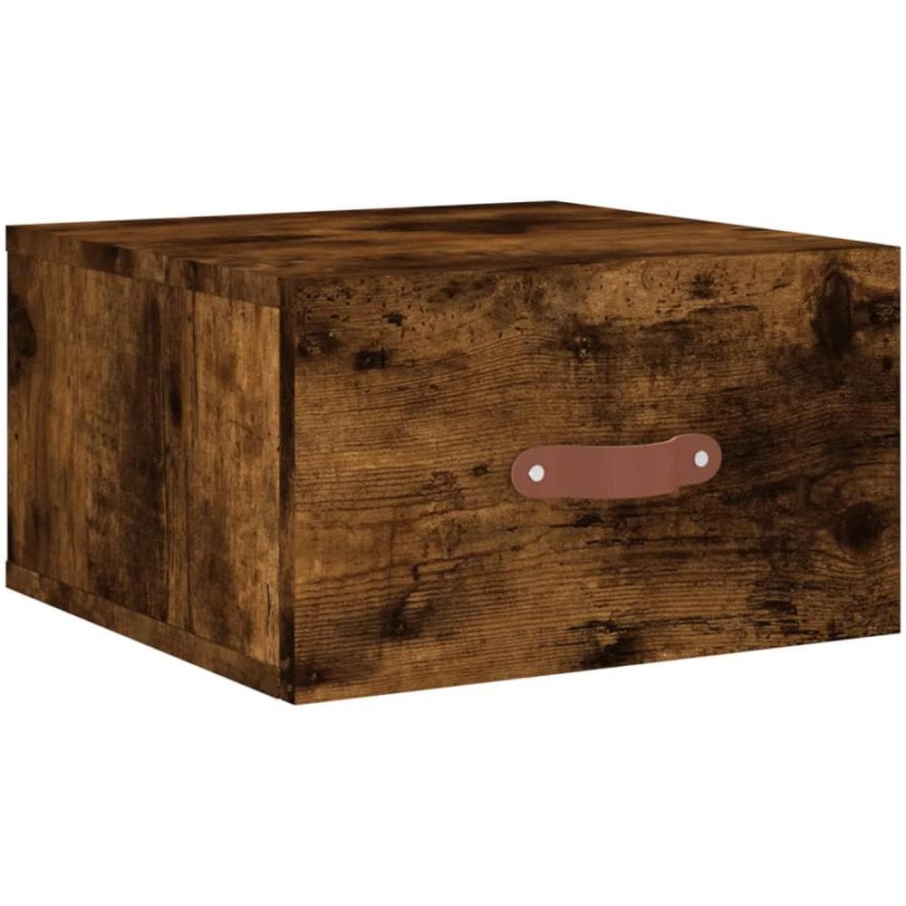 Comodino A Muro Rovere Fumo 35x35x20 Cm - Foto 2