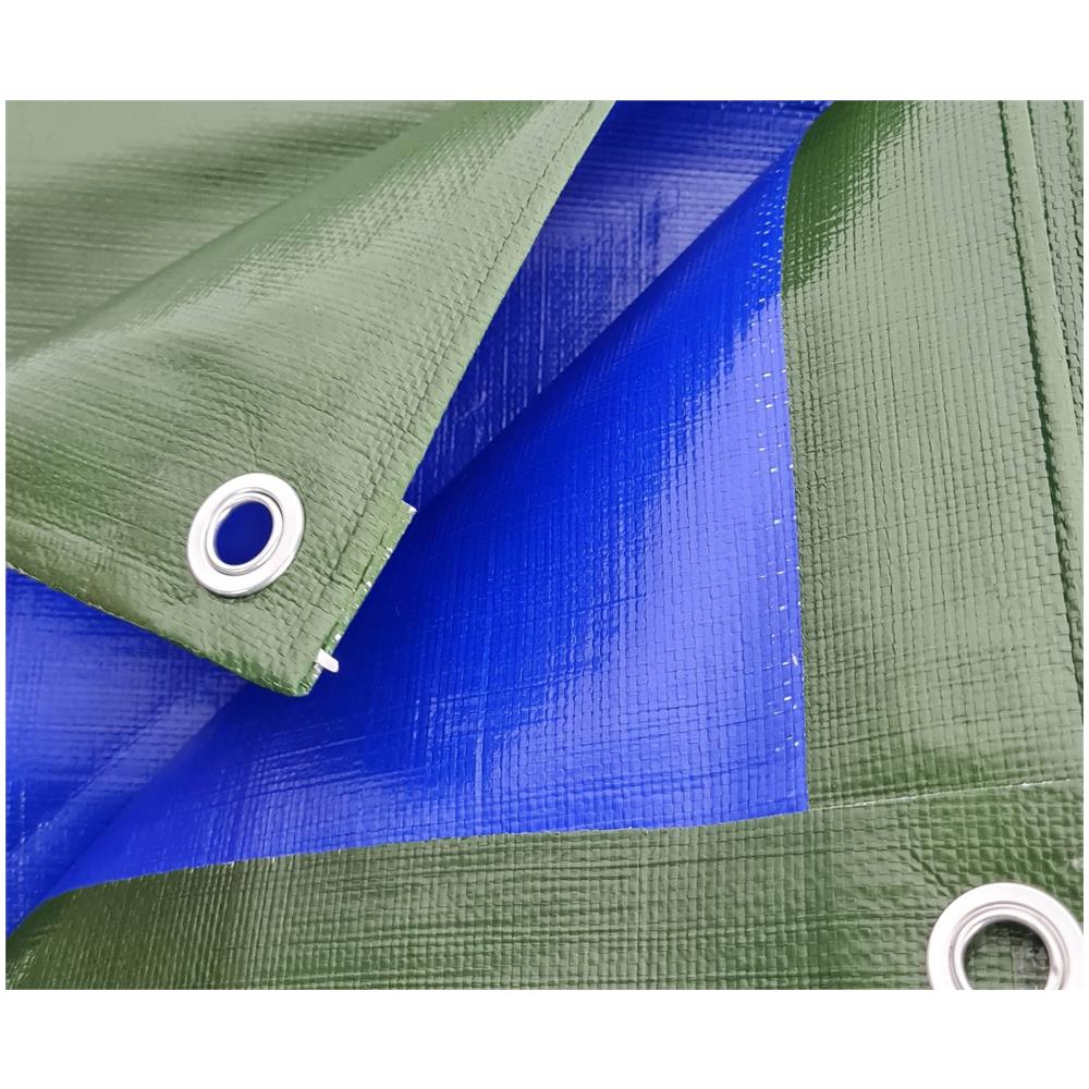 Telo impermeabile da Esterno 3x4 mt | Telone Occhiellato In Polietilene Rinforzato Antistrappo 180gr /m² Tendone Da Esterno Con Occhielli Antiruggine - Foto 2